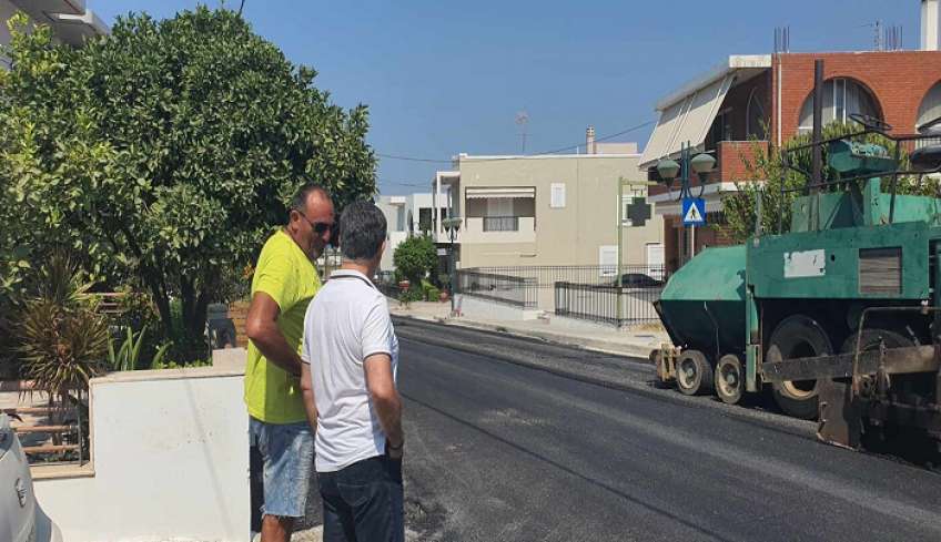 Προχωράει με ταχείς ρυθμούς το έργο της ασφαλτόστρωσης του κεντρικού δρόμου Πυλίου μήκους 3 χλμ