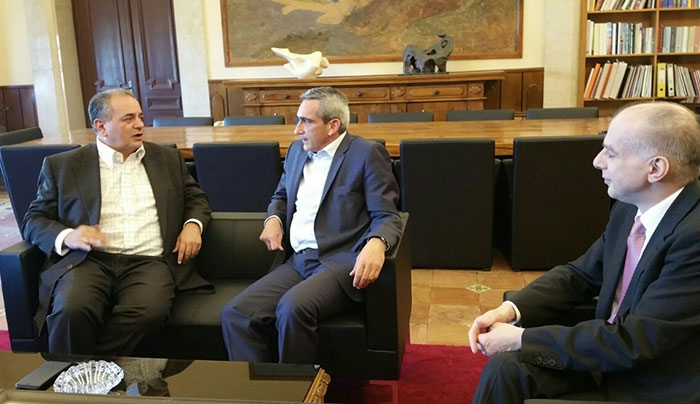 Συνάντηση του Περιφερειάρχη με τον ΓΓ του ΕΟΤ και τον Πρόεδρο της ΕΞΡ Κκ Λειβαδά και Καμπουράκη