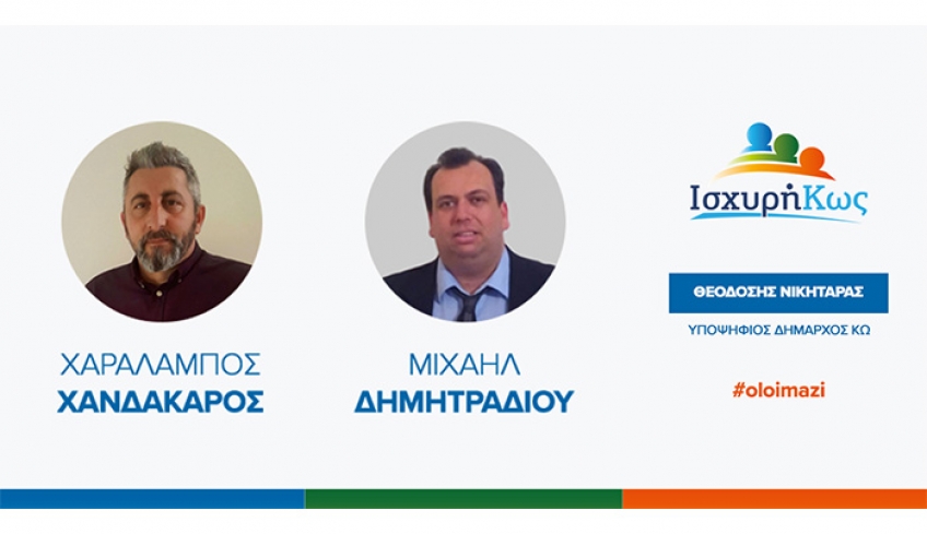 Ισχυρή Κως,Ανακοίνωση υποψηφιοτήτων Χανδακάρου &amp; Δημητραδιού
