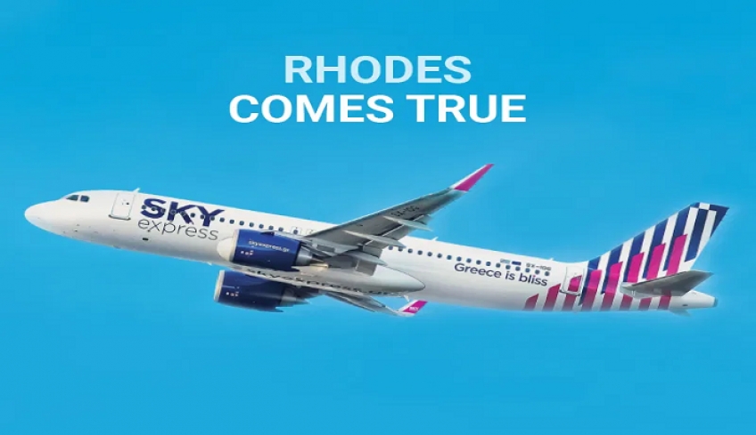 H SKY express ανοίγει τα φτερά της στη Ρόδο