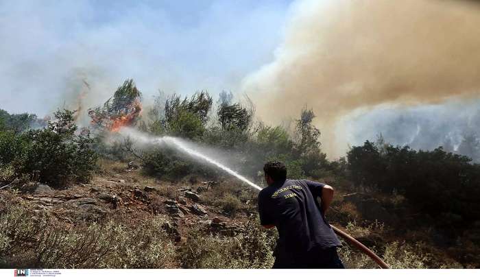 Φωτιά στη Χίο: Μάχη με τις φλόγες στα βόρεια του νησιού – Εκκενώθηκαν δύο οικισμοί