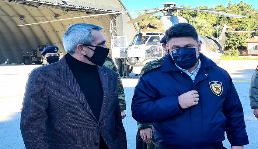 Επίσκεψη του υφυπουργού Εθνικής Άμυνας Ν. Χαρδαλιά σε Καστελλόριζο, Ρω και Στρογγύλη τα Χριστούγεννα