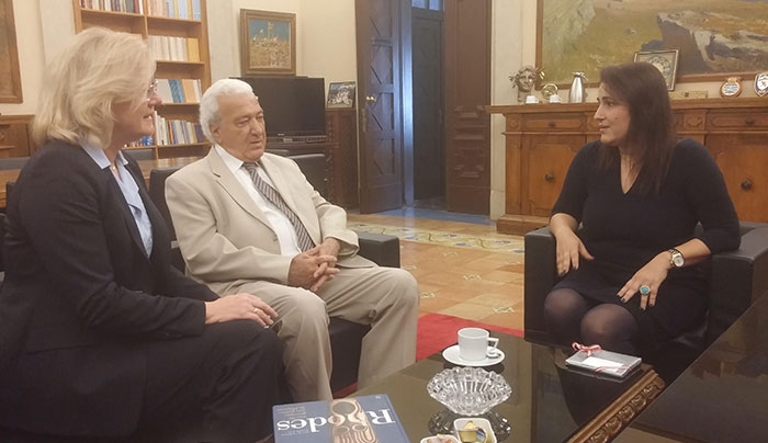 Συνάντηση της Αντιπεριφερειάρχη Τουρισμού Μ. Παπαβασιλείου με την Πρέσβη της Αυστρίας στην Ελλάδα Andrea Ikić-Böhm