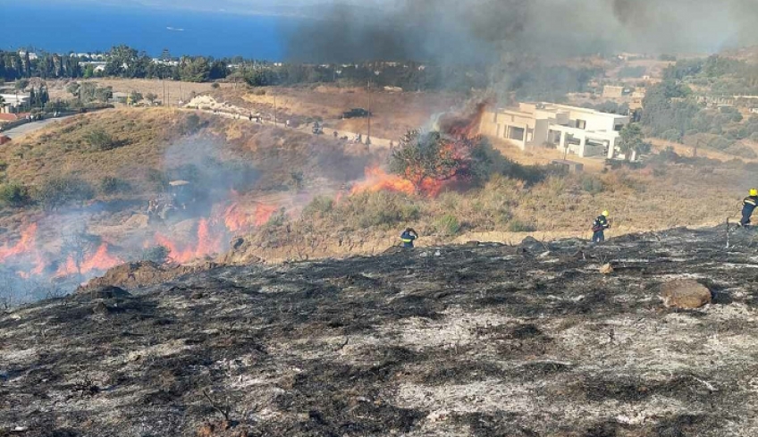 ΕΟΔ Κω για φωτιά: Η Ελληνική Ομάδα Διάσωσης Κω κινητοποιήθηκε άμεσα διαθέτοντας συνολικά 12 εθελοντές