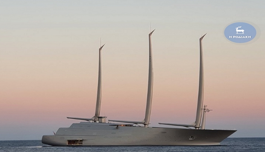 Η υπερπολυτελής θαλαμηγός "Sailing Yacht A" βρίσκεται στη Ρόδο