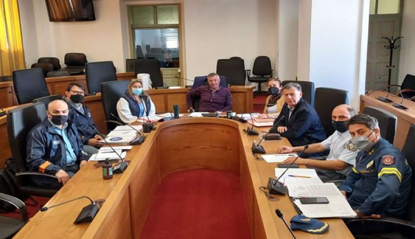 Σύσκεψη Πολιτικής Προστασίας Δήμου Κω για την οργάνωση άσκησης εκκένωσης της Ζιάς σε περίπτωση πυρκαγιάς