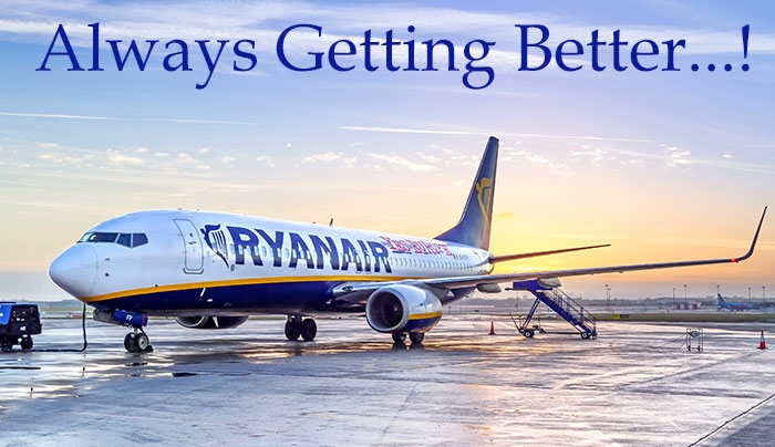 Η Ryanair ανακοινώνει νέα λίστα για την βελτίωση της επιβατικής εμπειρίας και αποκαλύπτει το σχέδιο "Always Getting Better" για το 2015