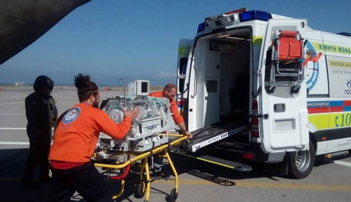 Γέφυρα ζωής από τη Ρόδο στην Κρήτη για νεογνό μιας ώρας