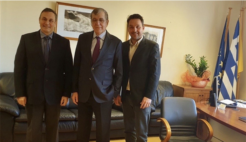Συνάντηση Δημάρχου Χάλκης Κ. Φραγκάκη Ευάγγελου με τον νέο διοικητή του Νοσοκομείου
