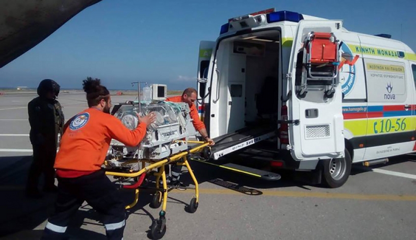 Αερογέφυρα σωτηρίας για μια γυναίκα και ένα νεογνό από τη Ρόδο στην Κρήτη