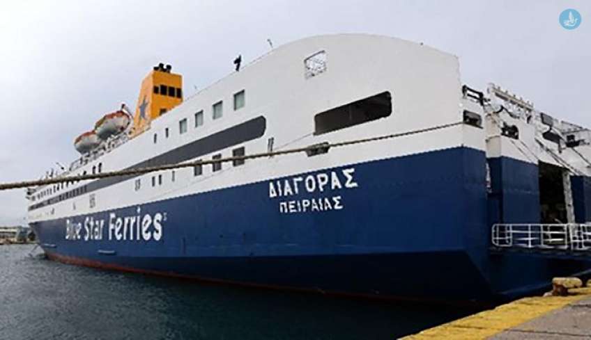 Απαγορεύθηκε προσωρινά ο απόπλους του πλοίου «Διαγόρας», λόγω πρόσκρουσης στην προβλήτα κατά τη διαδικασία πρόσδεσης