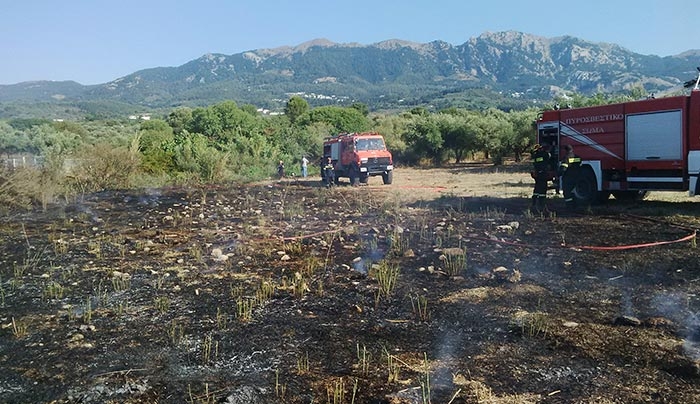 Πυρκαγιά στο Ασφενδιού και στην οδό Αυστραλίας
