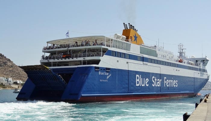 Για πρώτη φορά φωτοβολταϊκή μονάδα σε πλοίο της Blue Star Ferries