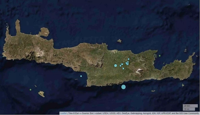 Σεισμός 4,6 ρίχτερ ταρακούνησε το Ηράκλειο – 14 χλμ. το εστιακό βάθος