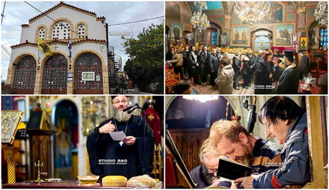 Ομιλία από τον Γενικό αρχιερατικό π. Πέτρο Αθανασόπουλο στην Παναγία Άρια Ναυπλίου