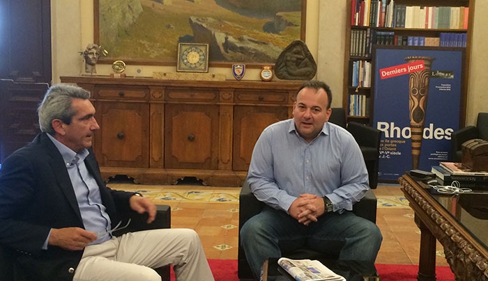 Συνάντηση Ι. Παππά με Γ. Χατζημάρκο για την διατήρηση των μειωμένων συντελεστών ΦΠΑ στα νησιά