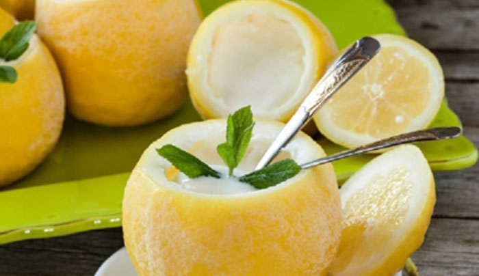Γεμιστά λεμόνια με κρέμα