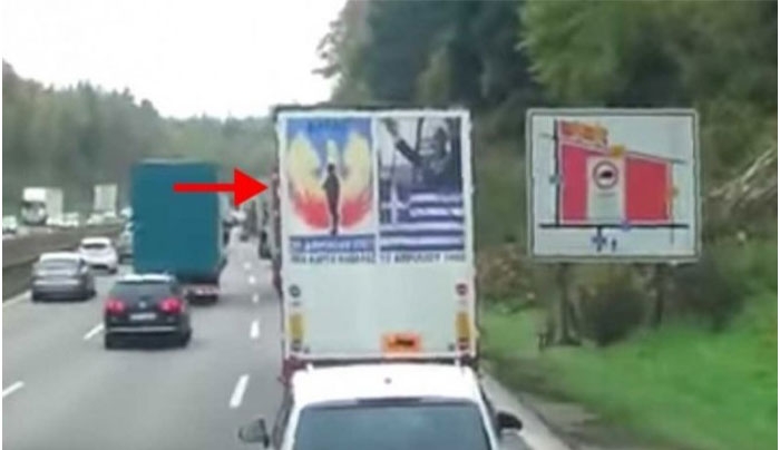 To βίντεο με τον Έλληνα νταλικέρη στη Γερμανία που κάνει θραύση!