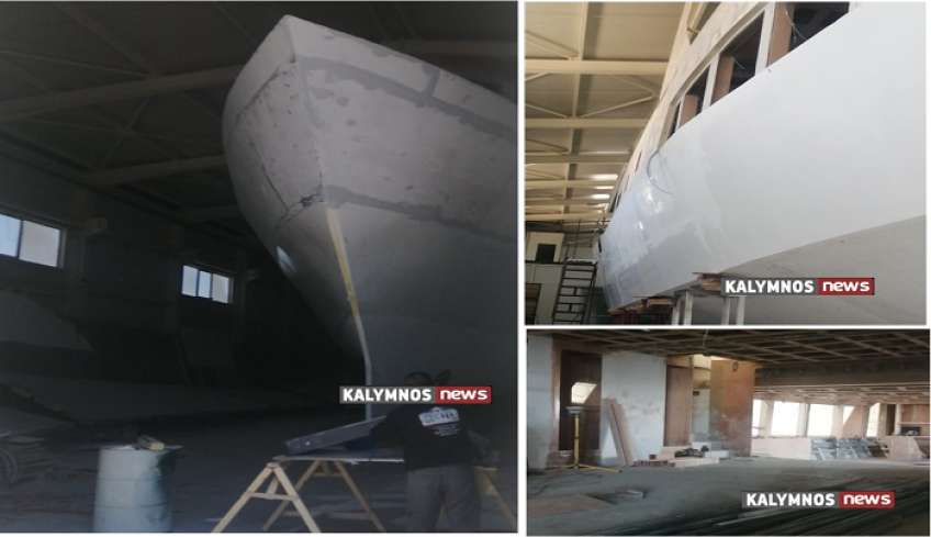 Πότε θα είναι έτοιμο το νέο σκάφος της ΑΝΕΚ που θα αντικαταστήσει το καμένο “ΚΑΛΥΜΝΟΣ ΣΤΑΡ”;- Φωτογραφίες από τη ναυπήγηση του.