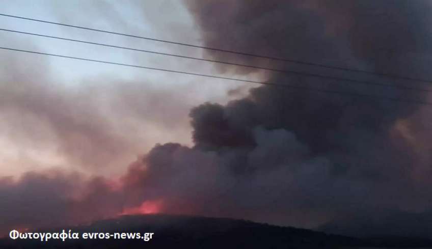 Φωτιά στη Δαδιά: Έχουν καεί πάνω από 34.000 στρέμματα – Άλλη μια νύχτα αγωνίας
