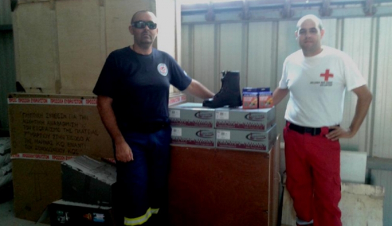 ΕΕΣ Κω: ΕΥΧΑΡΙΣΤΗΡΙΟ προς Πολιτική Προστασία για προσφορά ειδών εξοπλισμού