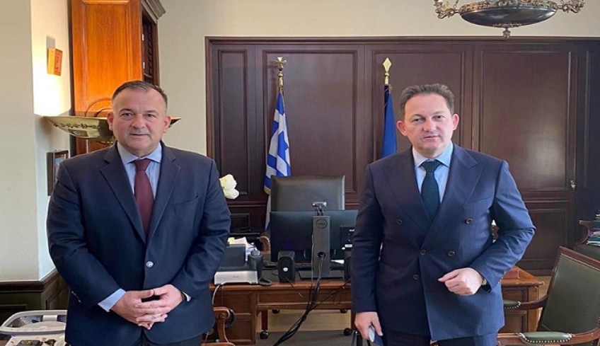 Συνάντηση εργασίας Ιωάννη Παππά με τον Αναπληρωτή Υπ. Εσωτερικών, Στέλιο Πέτσα