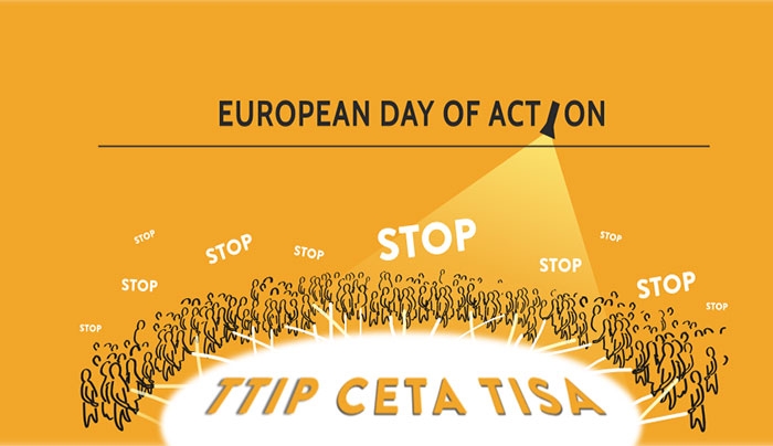 Με μεγάλη επιτυχία πραγματοποιήθηκε η εκδήλωση &quot;STOP TTIP CETA TiSA&quot; που πραγματοποιήθηκε το Σάββατο  στην  Αθήνα
