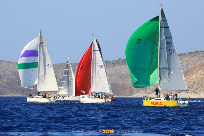 Mε δυνατούς ανέμους και έντονες συγκινήσεις το πρώτο σκέλος της Aegean Regatta