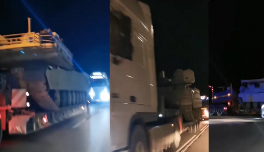Στρατιωτικός εξοπλισμός των ΗΠΑ μεταφέρεται με νταλίκες από τη Ρουμανία στην Ξάνθη - Δείτε βίντεο