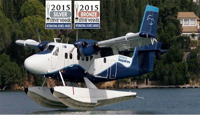 H Hellenic Seaplanes διακρίθηκε με 2 τίτλους στα Ιnternational Business Awards 2015 αντιπροσωπεύοντας επάξια την Ελλάδα