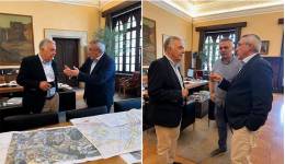 Συνάντηση του Βασίλη Α. Υψηλάντη με τον Περιφερειάρχη Νοτίου Αιγαίου και Πρόεδρο της ΕΝΠΕ Γιώργο Χατζημάρκο