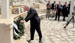 Ο Γ. Νικητιάδης στις εκδηλώσεις τιμής για την 8η Μαΐου 1945 στη Σύμη